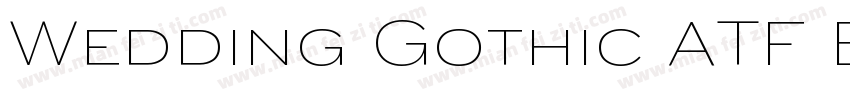 Wedding Gothic ATF B字体转换